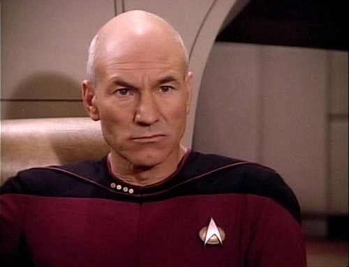 Patrick Stewart nổi tiếng với vai thuyền trưởng Jean-Luc Picard trong Star Trek.