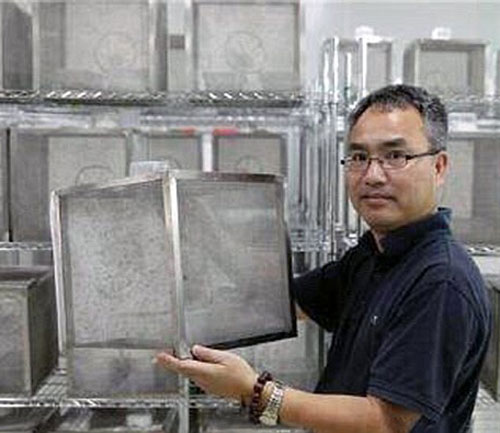 Trong phân xưởng nhà máy sản xuất muỗi triệt sản lớn nhất thế giới ở Quảng Châu - Ảnh: Chụp từ YouTube