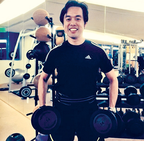 Dương Khắc Linh tập gym - Ảnh: NVCC