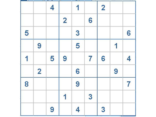 Mời các bạn thử sức với ô số Sudoku 3153 mức độ Khó
