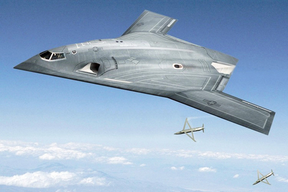 Hình ảnh phác họa về thiết kế của máy bay B-3 - Ảnh: Wired