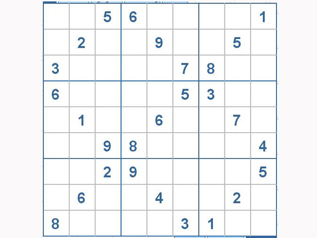 Mời các bạn thử sức với ô số Sudoku 3157 mức độ Khó