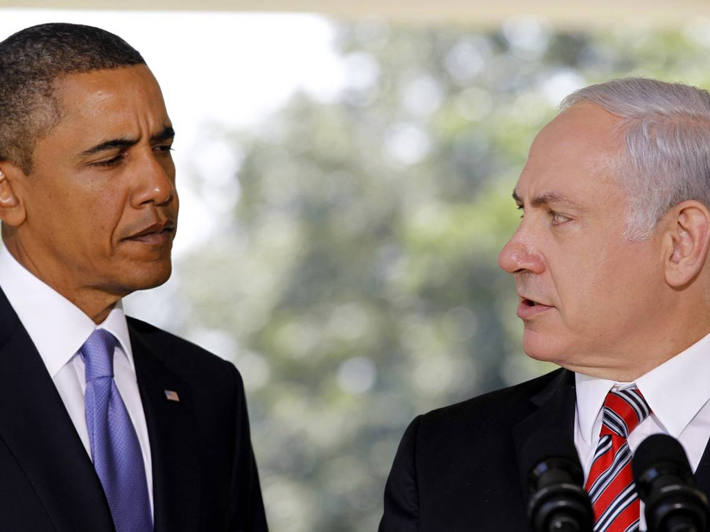 Tổng thống Mỹ Barack Obama và Thủ tướng Israel Benjamin Netanyahu bị cho là có quan hệ có khi ngọt, nhạt - Ảnh: AFP