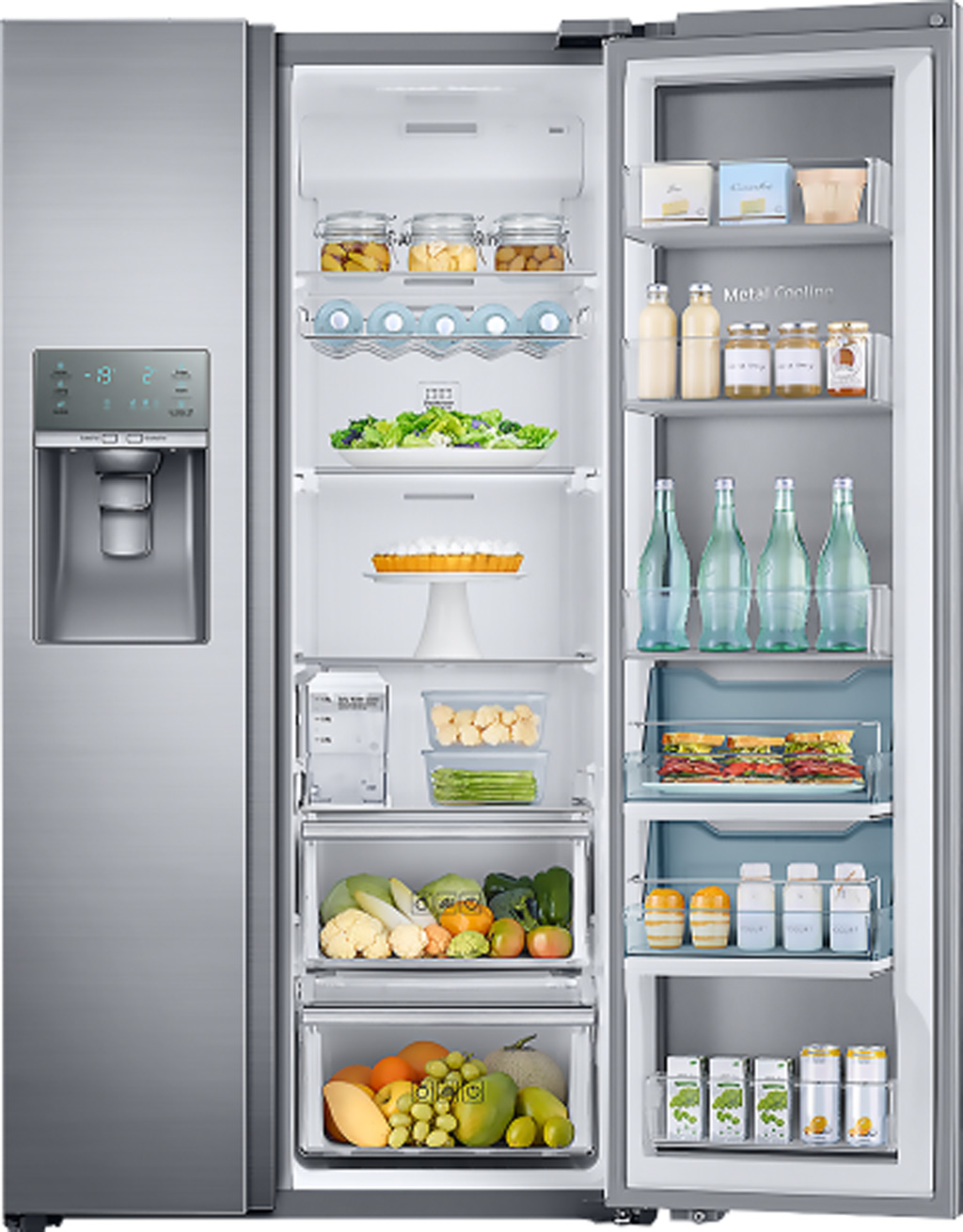 Mẫu “tủ lạnh trong tủ lạnh” Food showcase với ngăn lưu trữ thông minh dành riêng cho từng thành viên trong gia đình