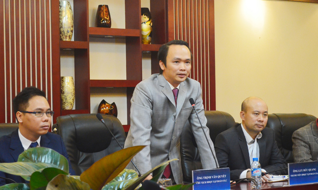 Ông Trịnh Văn Quyết – Chủ tịch HĐQT Tập đoàn FLC đánh giá cao tiềm năng phát triển kinh tế - xã hội của Quảng Ninh