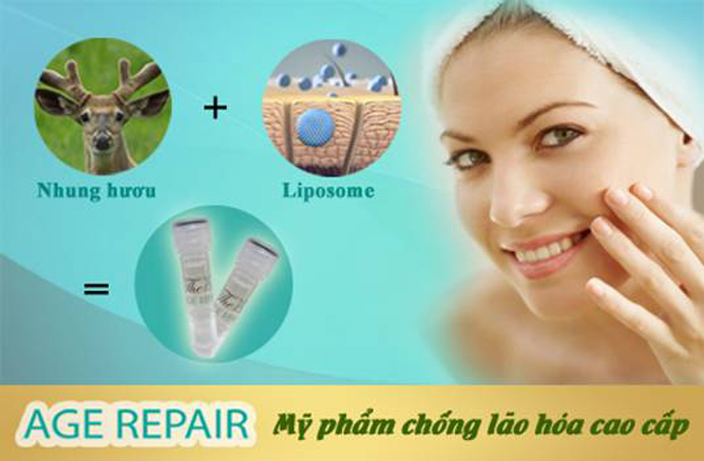 Age repair là một trong những mỹ phẩm công nghệ nano đầu tiên tại Việt Nam