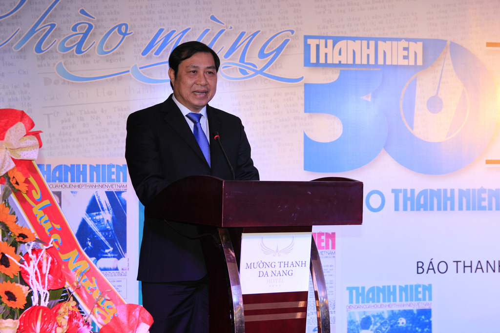 Ông Huỳnh Đức Thơ, Chủ tịch UBND TP.Đà Nẵng phát biểu tại buổi lễ - Ảnh: Hoàng Sơn