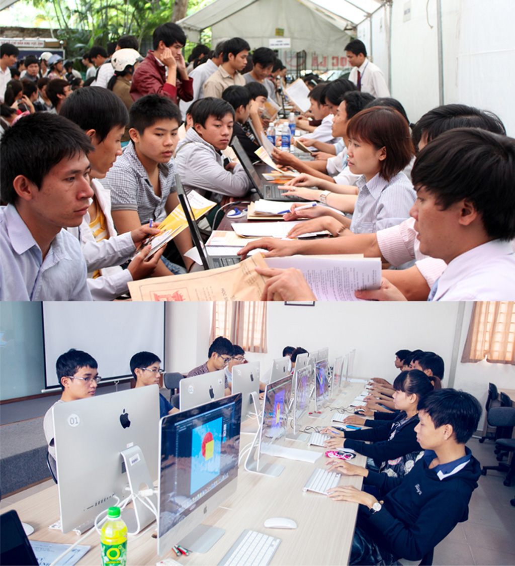 Sinh viên ngành Thiết kế đồ họa nhập học và học tập tại ĐH Duy Tân