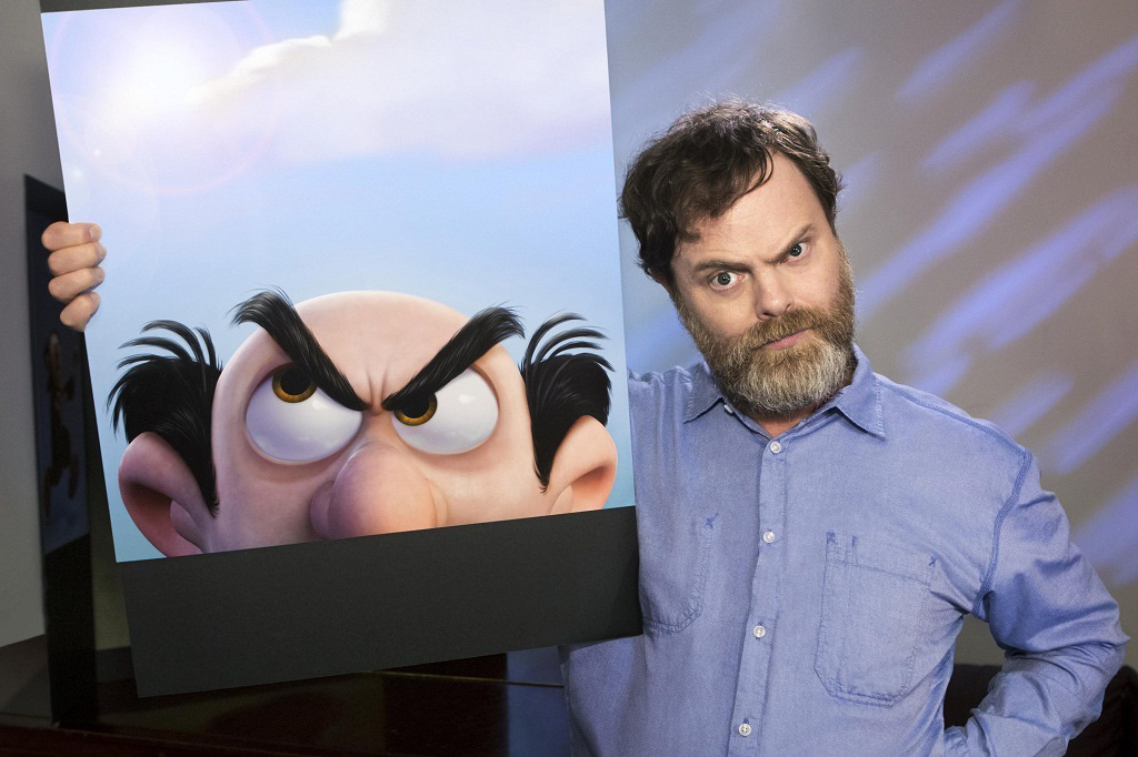 Rainn Wilson trở thành phù thủy tàn ác Gargamel