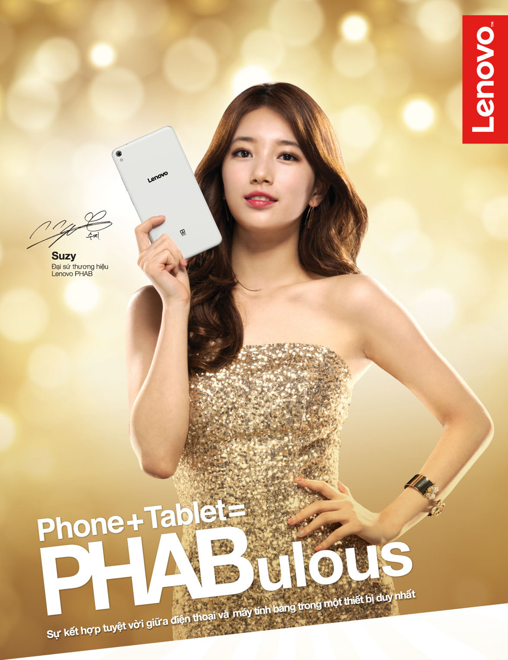 Ngôi sao Hàn Quốc Bae Suzy lựa chọn Lenovo PHAB