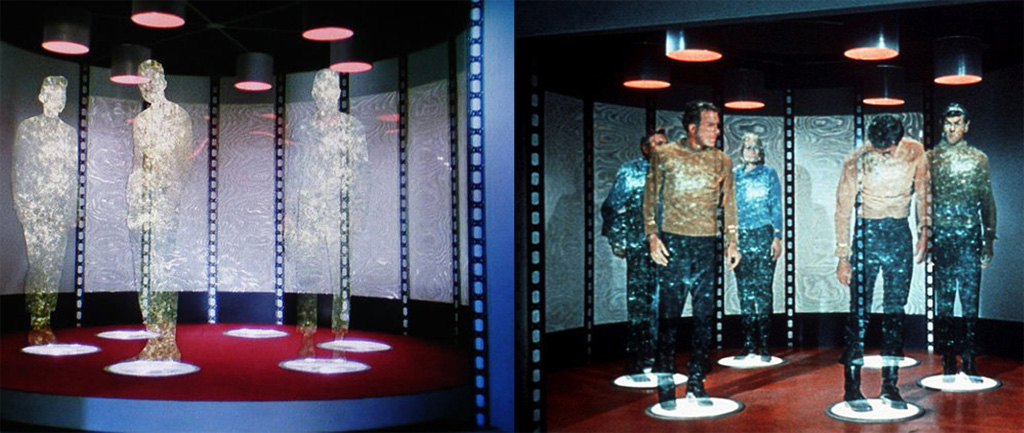Cảnh dịch chuyển tức thời trong Star Trek - Ảnh: The Telegraph
