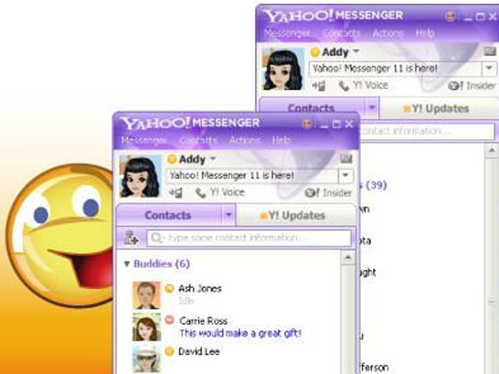 Yahoo Messenger một thời gắn bó với các bạn trẻ bằng những biểu tượng chát thú vị - Ảnh: AFP