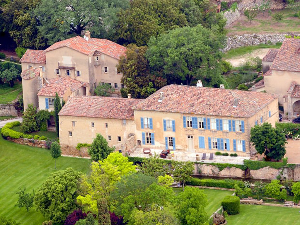 Điền trang Château Miraval nhìn từ trên cao - Ảnh: AFP