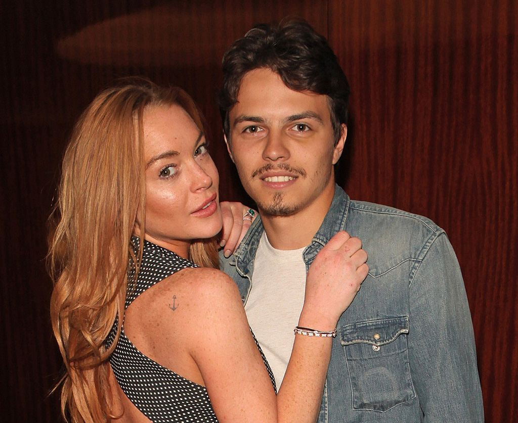 Lindsay Lohan và người yêu lúc còn mặn nồng - Ảnh: Us Magazine