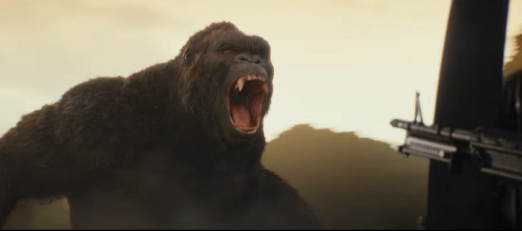 King Kong tức giận vì nơi ở bị bom đạn quấy nhiễu - Ảnh: Chụp màn hình trailer