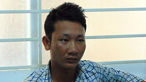 Nghi phạm Nguyễn Tấn Hên (24 tuổi) trong vụ hiếp dâm, cướp tài sản của phụ nữ 53 tuổi tại tỉnh Bà Rịa - Vũng Tàu - Ảnh: Nguyễn Long
