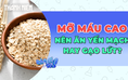 Mỡ máu cao: Ăn yến mạch hay gạo lứt đem lại hiệu quả cao hơn?