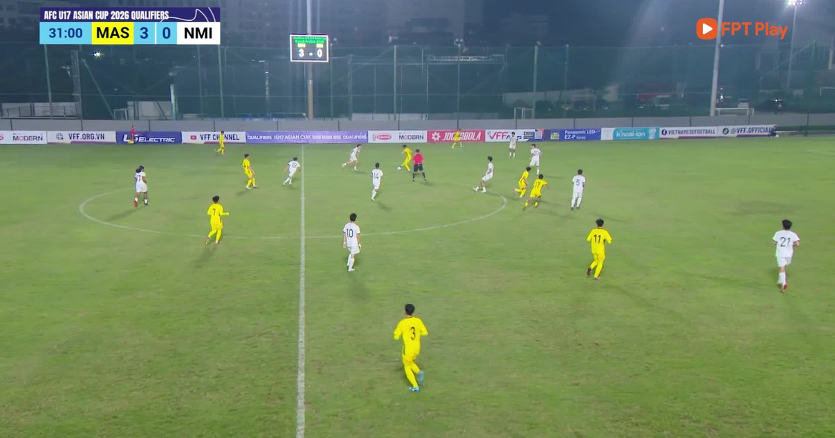 U.17 Malaysia 13-0 U.17 Quần đảo Bắc Mariana: Chiến thắng hủy diệt