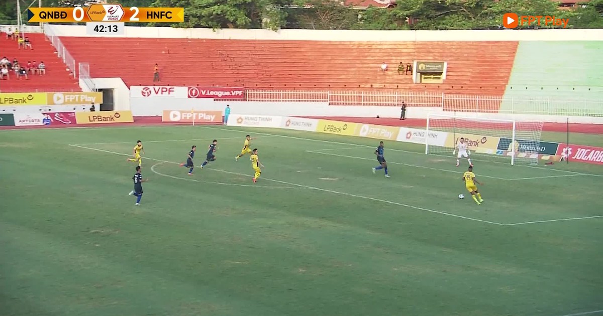 Highlight CLB Bình Định 2-4 CLB Hà Nội: Đội bóng đất võ ngậm ngùi xuống hạng | Vòng 26 V-League 2024-2025