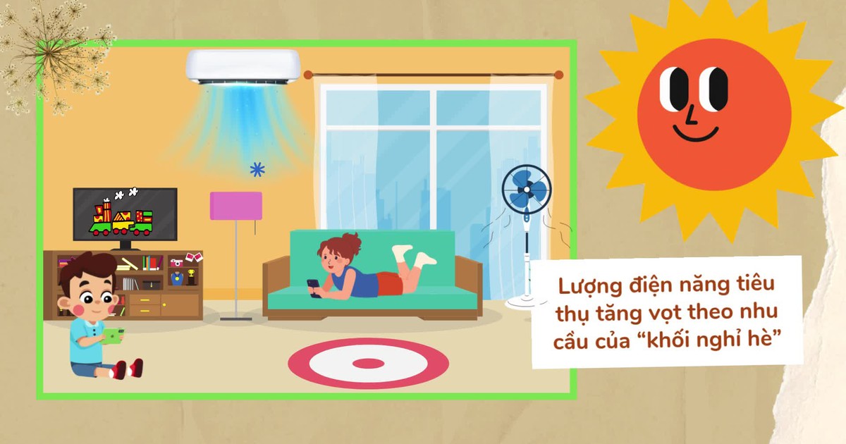 Gom khối nghỉ hè bày trò vui tiết kiệm điện