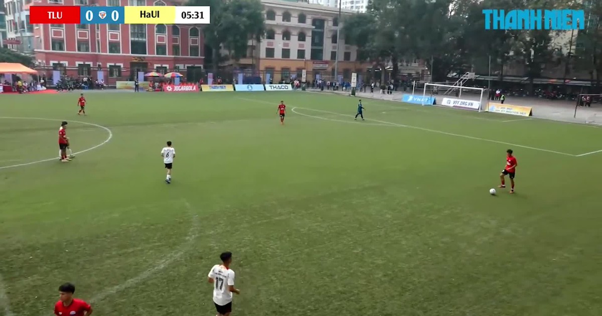 Highlight ĐH Thủy Lợi (TLU) 2-0 ĐH Công nghiệp Hà Nội (HaUI): Hoàng Danh bản lĩnh trên chấm penalty