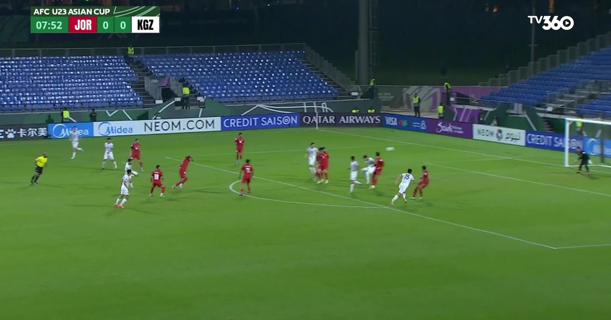 Highlight U.23 Jordan 1-0 U.23 Kyrgtzstan: Đánh đầu đẳng cấp, lộ diện vé tứ kết thứ hai bảng A