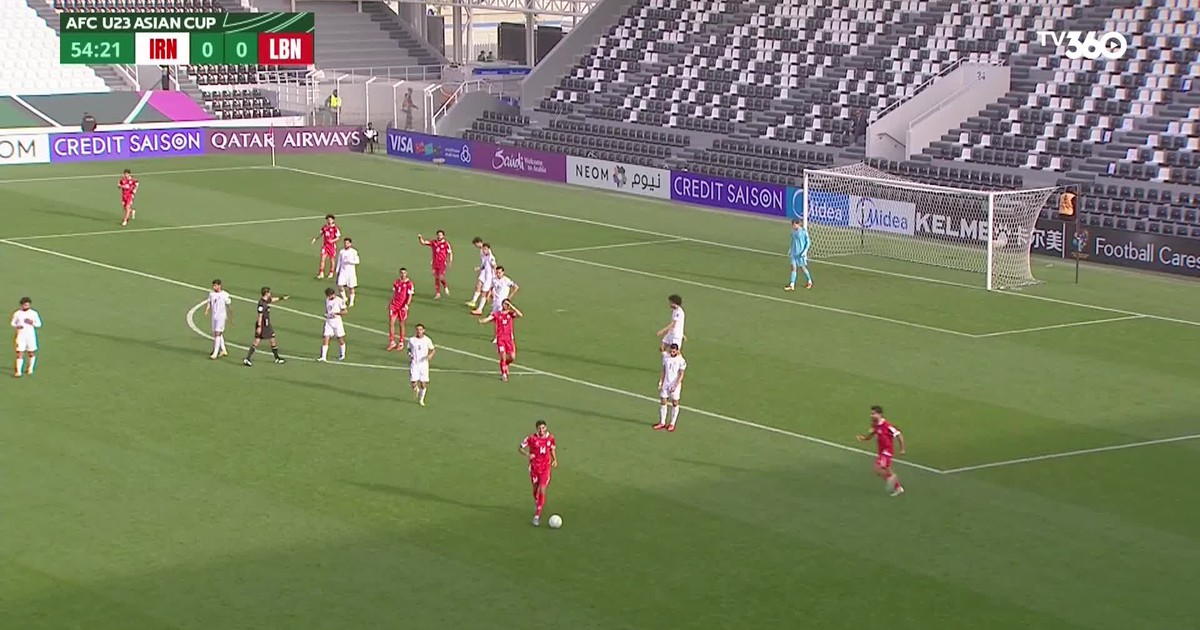 Highlight U.23 Iran 0-1 U.23 Li Băng: Ứng viên vô địch bị loại