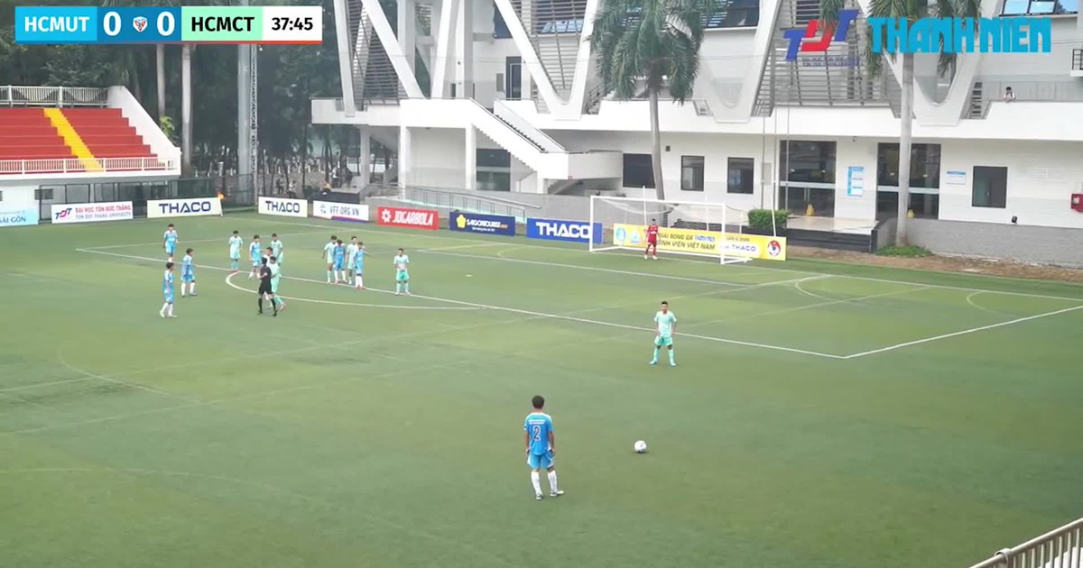 Highlight ĐH Bách Khoa - ĐHQG TP.HCM (HCMUT) 2-0 CĐ Giao thông vận tải (HCMCT) Nhật Khôi đá phạt đẳng cấp