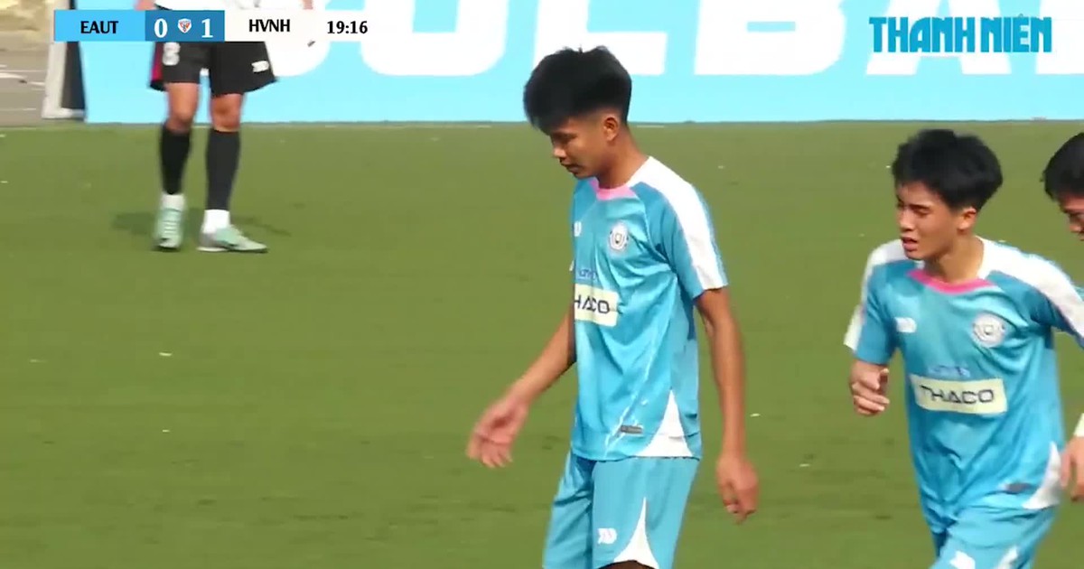 Highlight ĐH Công Nghệ Đông Á (EAUT) 5-2 Học viện Ngân hàng (HVNH): Siêu phẩm sút xa như Roberto Carlos