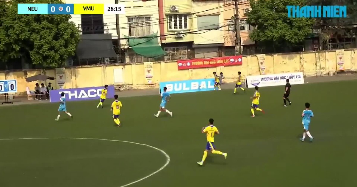 Highlight ĐH Kinh tế quốc dân (NEU) 1-1 Trường ĐH Hàng Hải Việt Nam (VMU): Chia điểm đáng tiếc