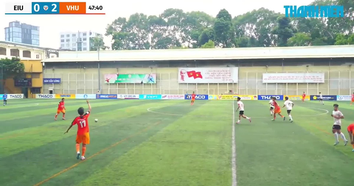 Highlight Trường ĐH Quốc tế Miền Đông (EIU) 0-6 Trường ĐH Văn Hiến (VHU): Cú poker đẳng cấp của Lương Duy Bảo