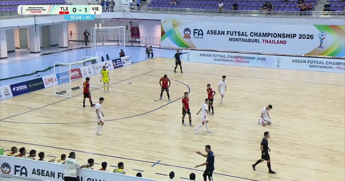Futsal Việt Nam thắng đậm Timor Leste, tiến sát bán kết futsal Đông Nam Á 2026
