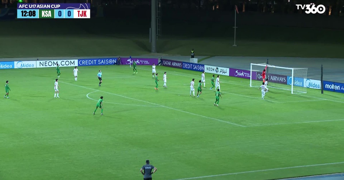 Highlight U.17 Ả Rập Xê Út 5-5 U.17 Tajikistan: Quá hấp dẫn