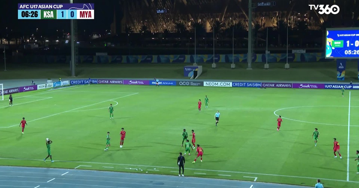 Highlight U.17 Ả Rập Xê Út 4-0 U.17 Myanmar: Chủ nhà vượt trội
