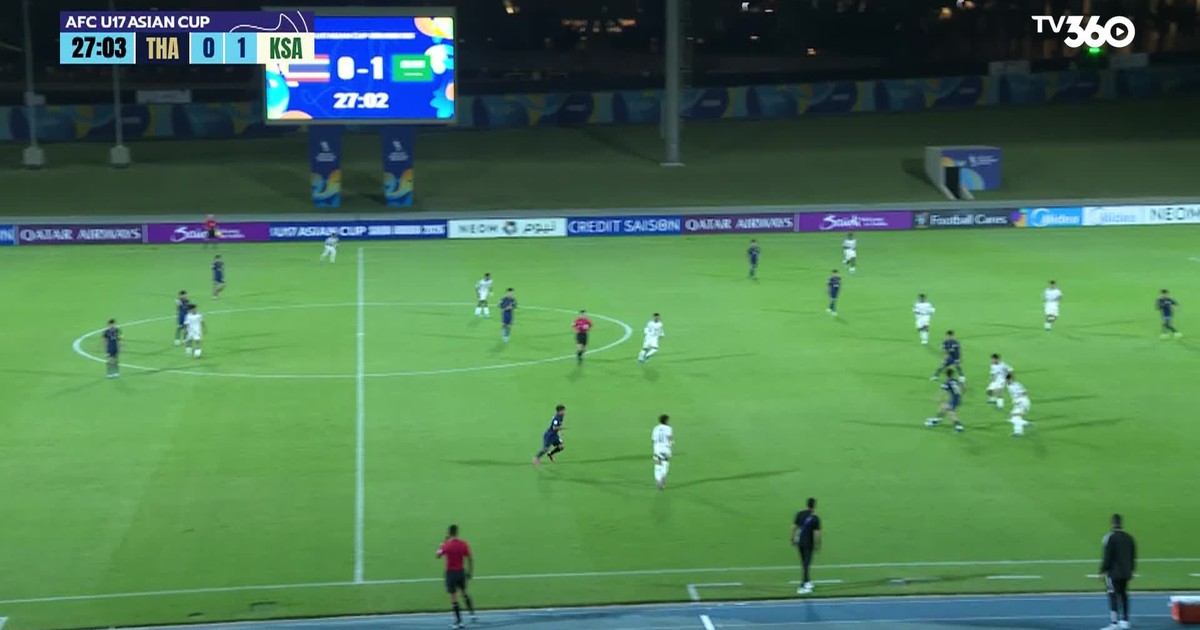 Highlight U.17 Thái Lan 0-2 U.17 Ả Rập Xê Út: Đại diện Đông Nam Á bị loại