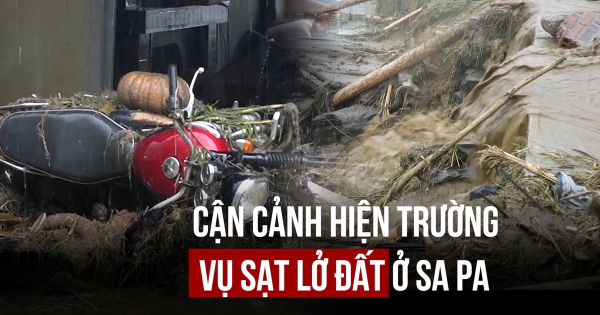 Sạt lở ở Sa Pa sau bão Yagi: Nhà cửa tan hoang, chìm trong bùn đất