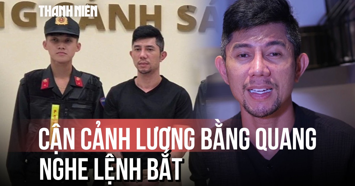 Cận cảnh Lương Bằng Quang, chồng Ngân 98, khi nghe lệnh bắt