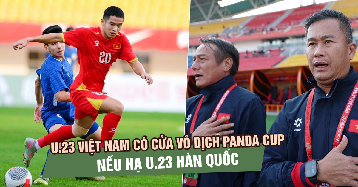 U.23 Việt Nam có cửa vô địch Panda Cup nếu hạ U.23 Hàn Quốc