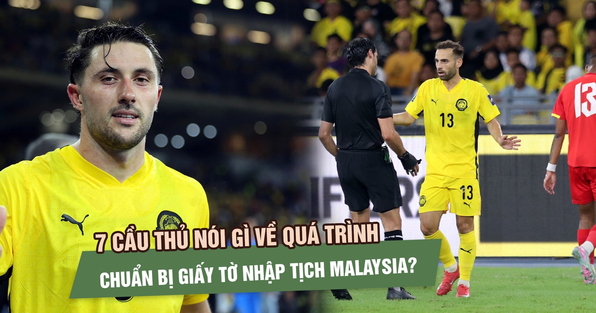 7 cầu thủ nói gì về quá trình chuẩn bị giấy tờ nhập tịch Malaysia?