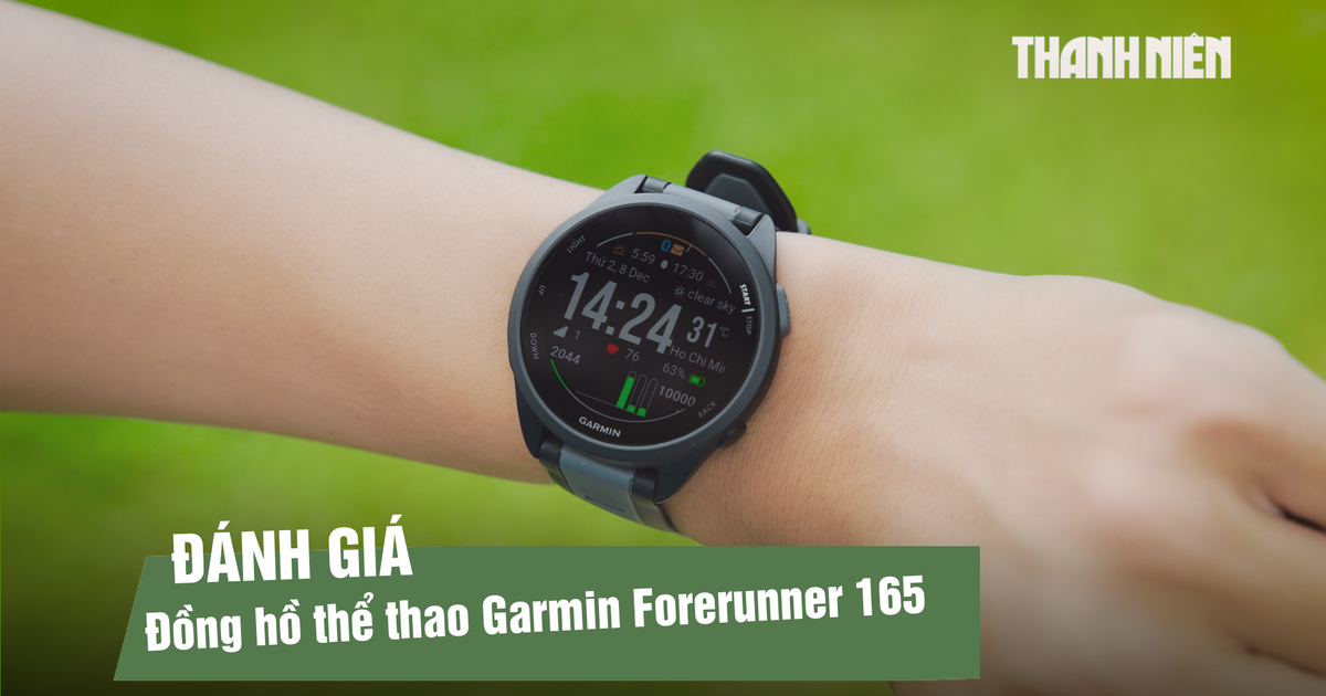 Đánh giá Garmin Forerunner 165: đồng hồ thể thao nhẹ 39g, pin dùng đến 11 ngày