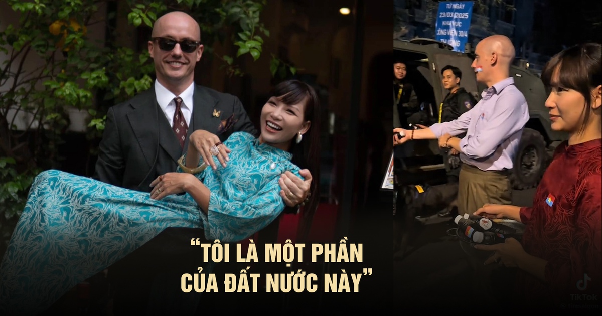 Anh Tây tặng nước sâm cho chiến sĩ diễn tập lễ diễu binh 30.4: Tôi là một phần của đất nước này’