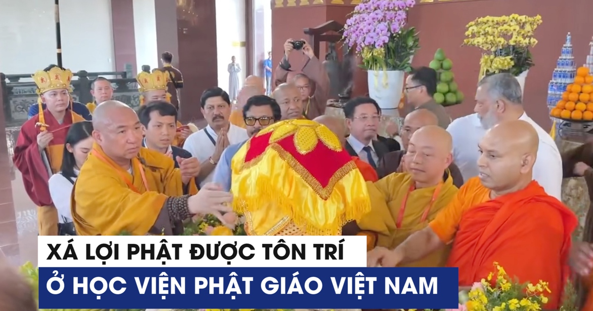 Xá lợi Phật được rước về Học viện Phật giáo Việt Nam, người dân chiêm bái từ ngày 3.5 Xá lợi Phật được rước về Học viện Phật giáo Việt Nam, người dân chiêm bái từ ngày 3.5