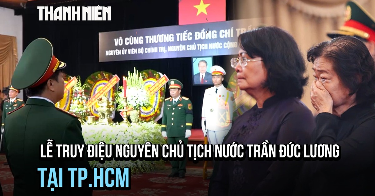 Xúc động lễ truy điệu nguyên Chủ tịch nước Trần Đức Lương tại Hội trường Thống Nhất