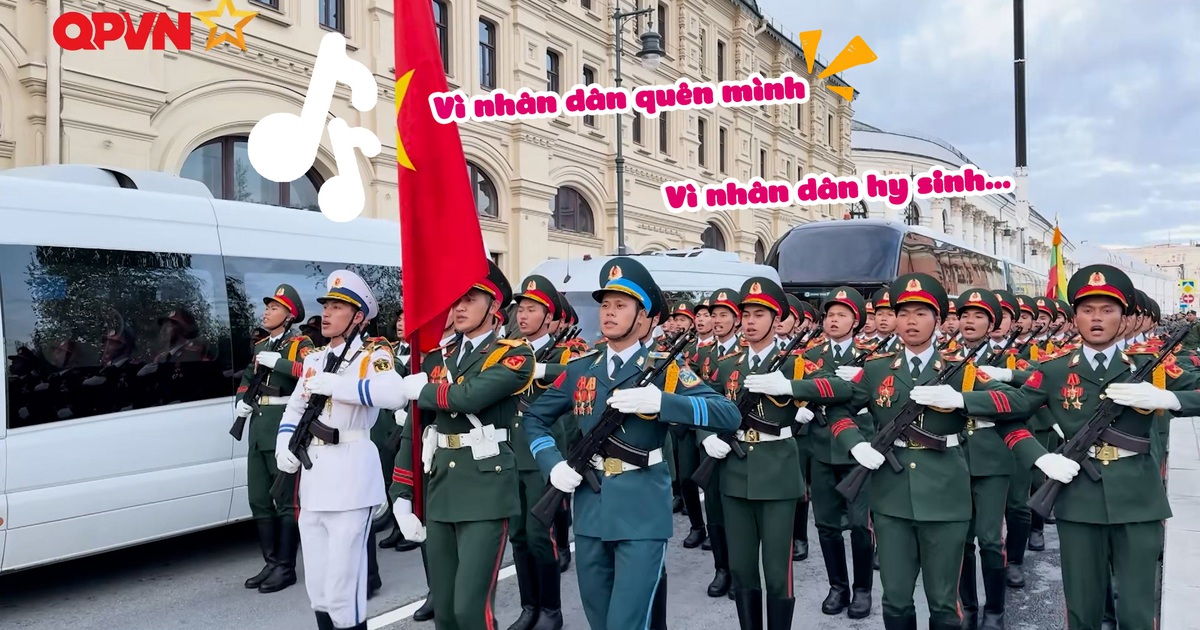 Bộ đội Việt Nam hát vang ‘Vì nhân dân quên mình’ ở Quảng trường Đỏ