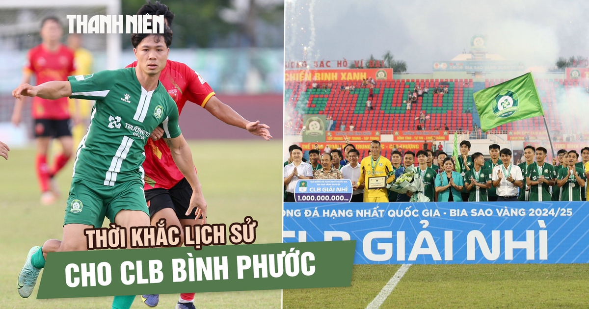 Play-off tranh suất lên V-League: Thời khắc lịch sử cho CLB Bình Phước