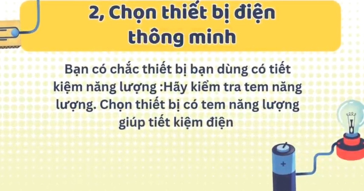 Tiết kiệm điện ngay từ khâu mua hàng