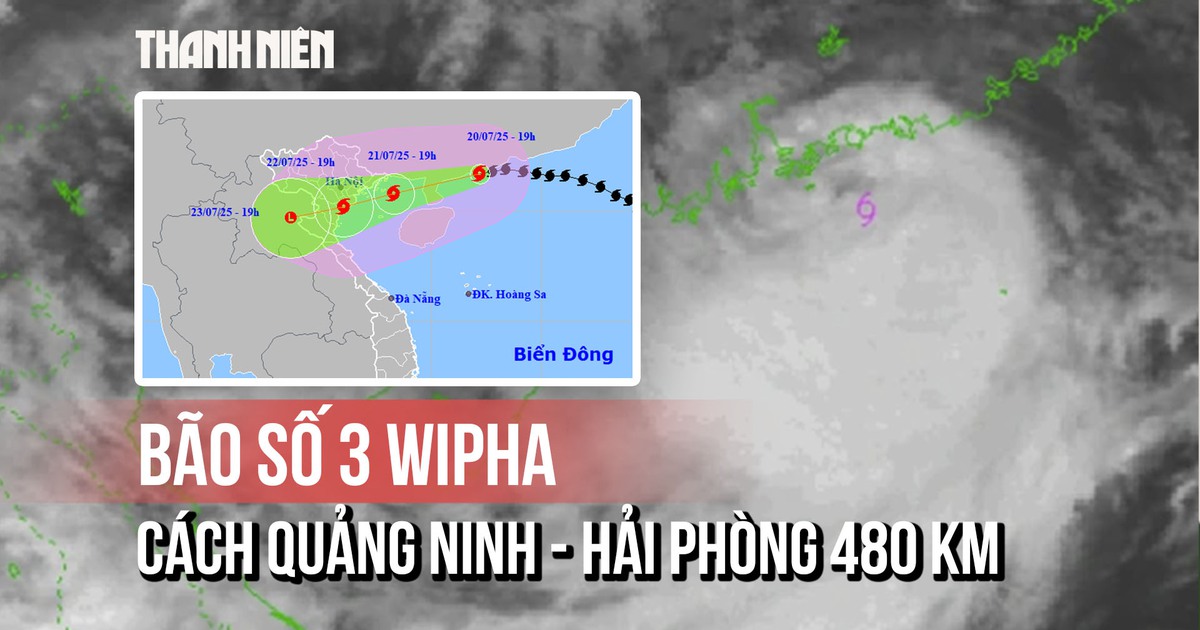 Bão số 3 Wipha cách Quảng Ninh – Hải Phòng 480 km