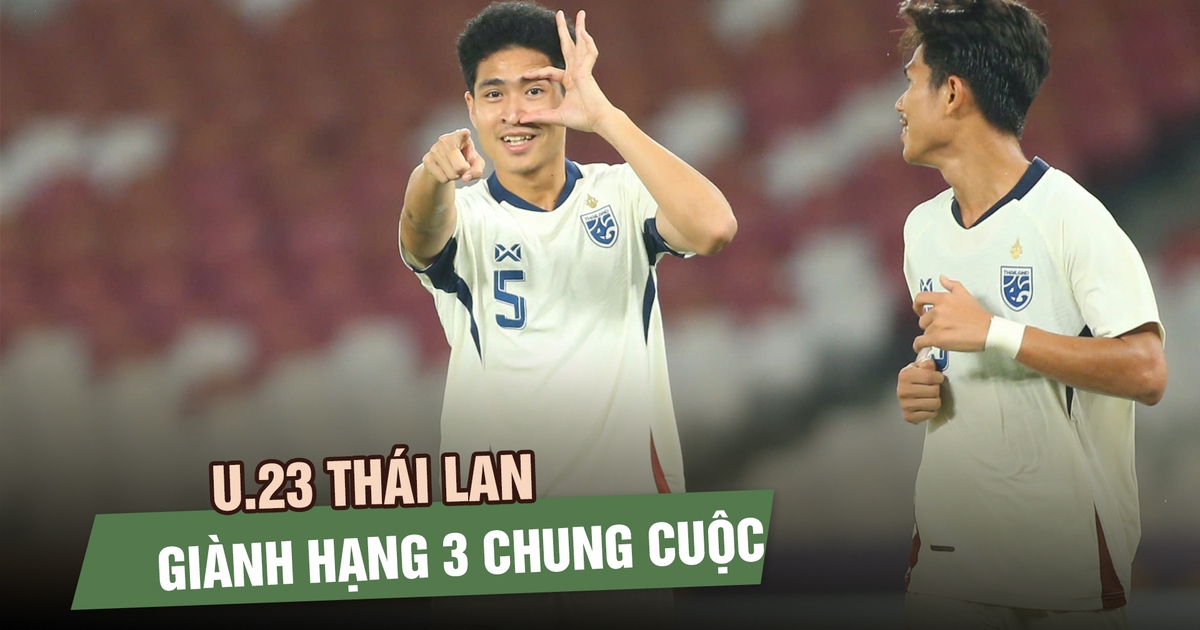 Thắng thuyết phục Philippines, U.23 Thái Lan giành HCĐ chung cuộc Thắng thuyết phục Philippines, U.23 Thái Lan giành HCĐ chung cuộc
