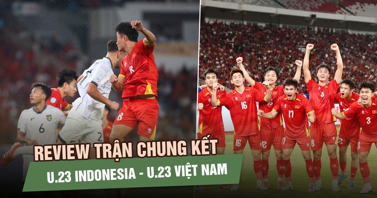Review chung kết U.23 Việt Nam – U.23 Indonesia: Nhường thế trận, thầy trò HLV Kim Sang-sik vẫn vô địch
