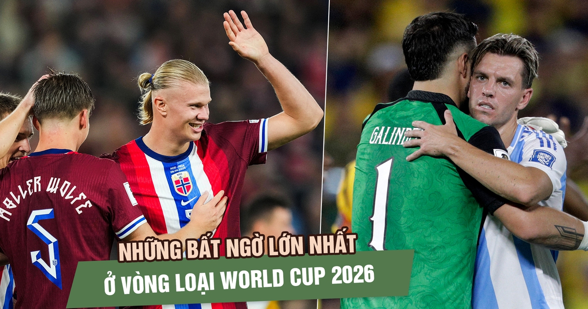 Những bất ngờ lớn nhất ở vòng loại World Cup 2026